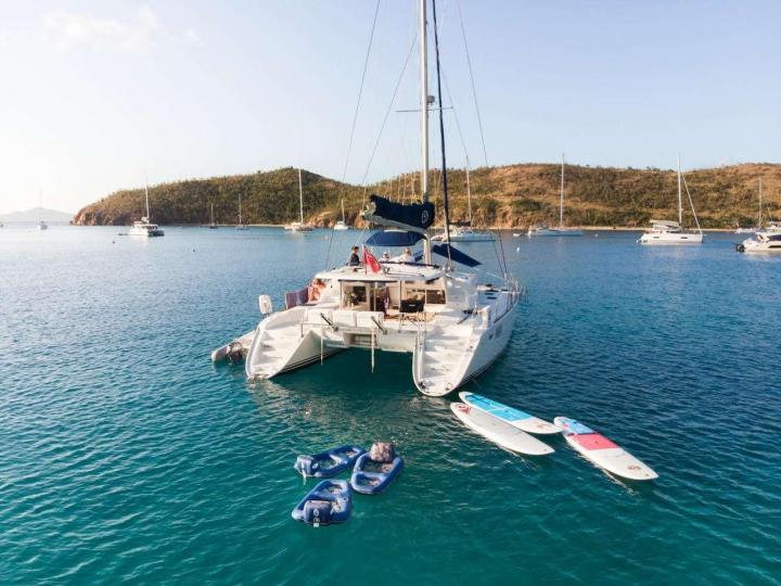 Catamaran boat rental in Kos, Greece - the Rafaella K yacht charter.