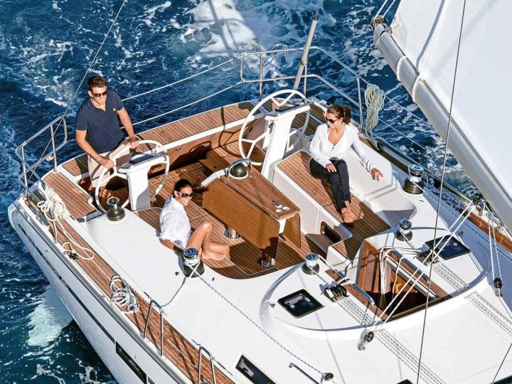 Discover sailing aboard the 47ft Seaspark boat for rent in Corfu, Greece - a 4-cabin yacht charter.