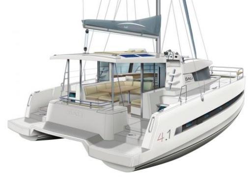 Discover sailing aboard the 41ft Helena catamaran for rent in Rogoznica, Croatia - a 6 cabins yacht charter.