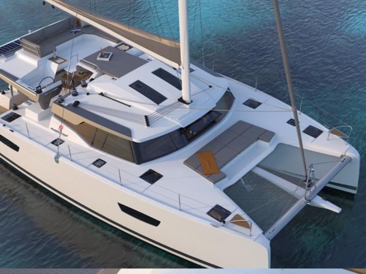 The CAZIN - a 44ft catamaran for rent in Scrub Island, British Virgin Islands - enjoy a great boat charter for 8 guests!