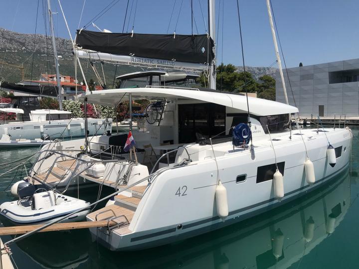 Enjoy vacation on a catamaran for rent in Split, Croatia - experience gorgeous boat trip on a yacht charter.