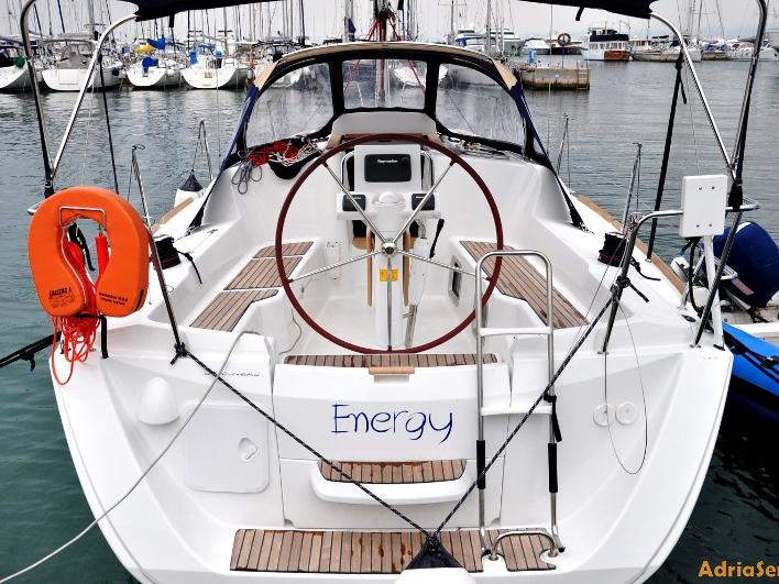 Sail boat for rent in Izola, Slovenia - the Energy sail yacht.