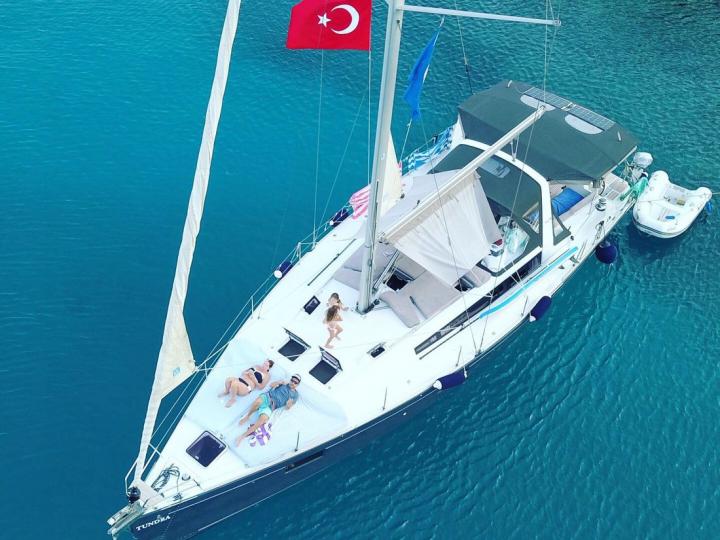 Sail on a beautiful 48ft sail boat in Kas, Turkey - the ultimate vacation trip on a yacht charter.