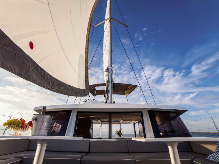 A brand new private sailboat for rent in Salerno, Italy - the perfect catamaran charter.