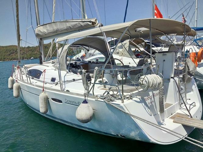 Rent a sail boat in Fethiye, Turkey - the Octobre Rouge boat.