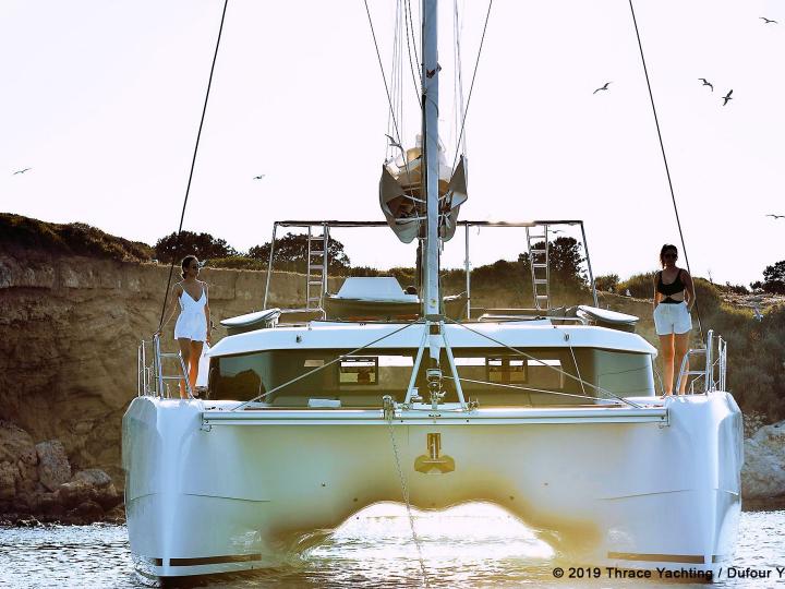 Beautiful yacht charter in Trogir, Croatia - rent a catamaran for up to 10 guests.