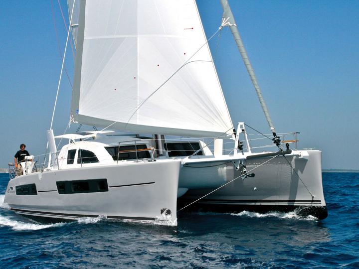 Relax on a beautiful catamaran for rent in Rabat, Morocco. The Mellah yacht charter!