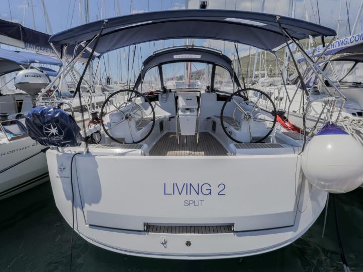 Sail around Athens, Greece on a sailboat for rent - the amazing Living 2 boat.