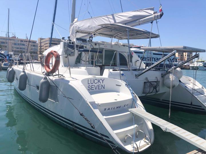 Catamaran for rent in Ibiza, Spain
