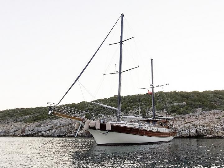 Charter Gullet boat in Bodrum, Turkey!