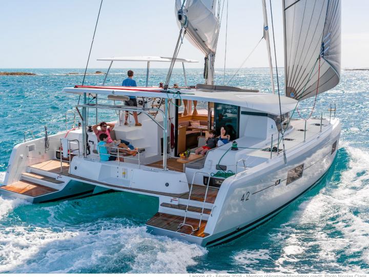 Trogir, Croatia catamaran rental - yacht charter for up to 8 guests.