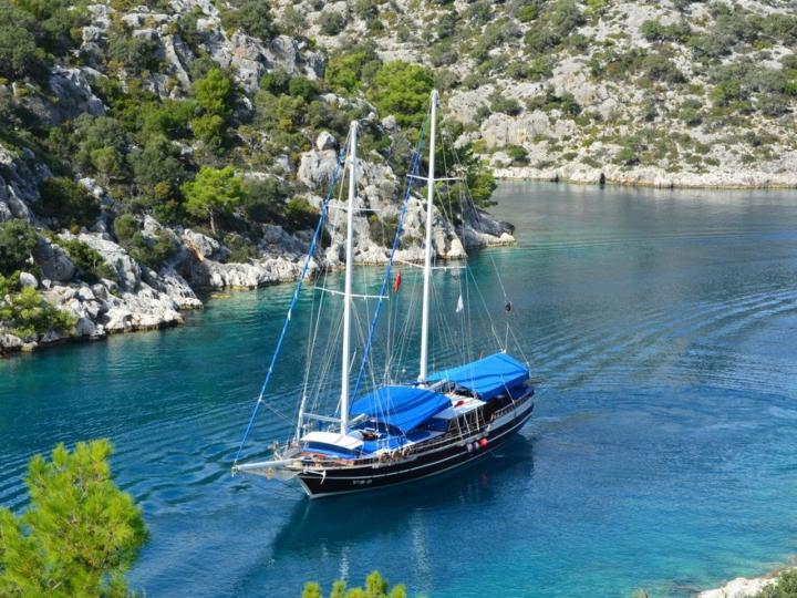 Gulet charter in Rodos, Greece for up to 16 guests.