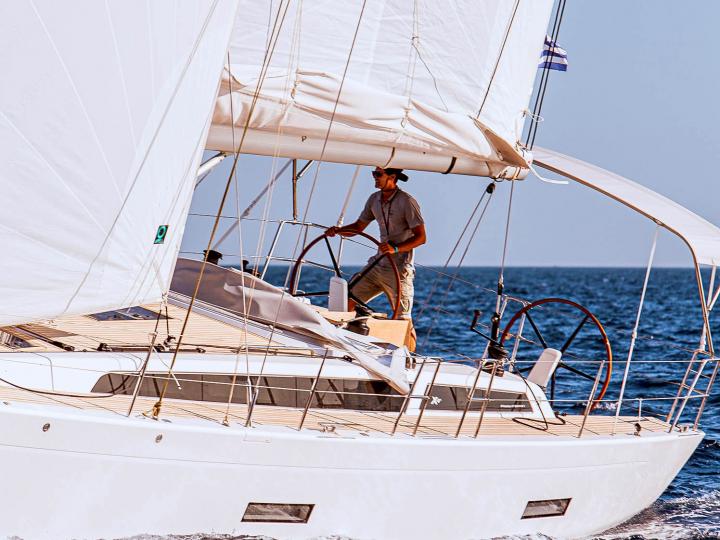 Yacht rental in Lavrio, Cyclades in Greece for up to 6 guests.