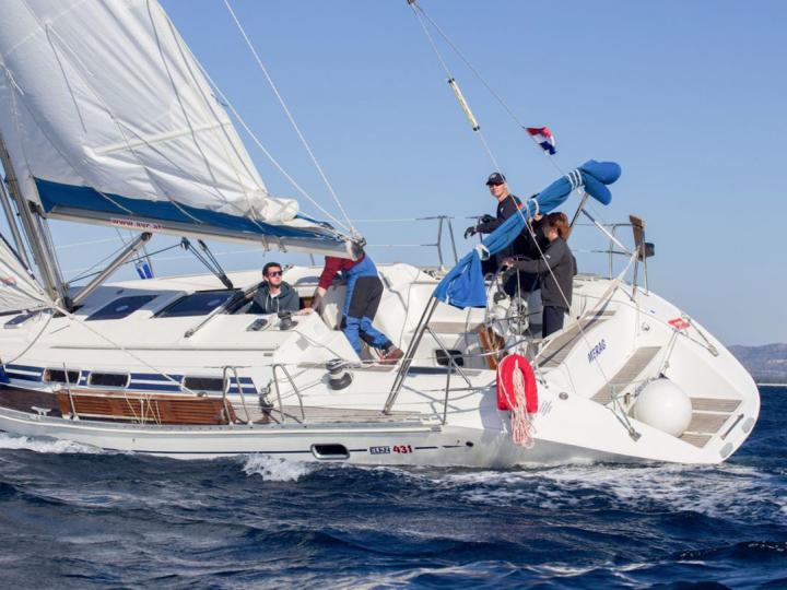 Rent this excellent 43ft sailboat in Vodice, Croatia, discover the Adriatic.