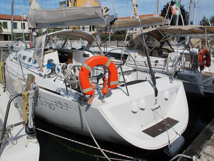 Yacht for rent in Caorle, Italy.