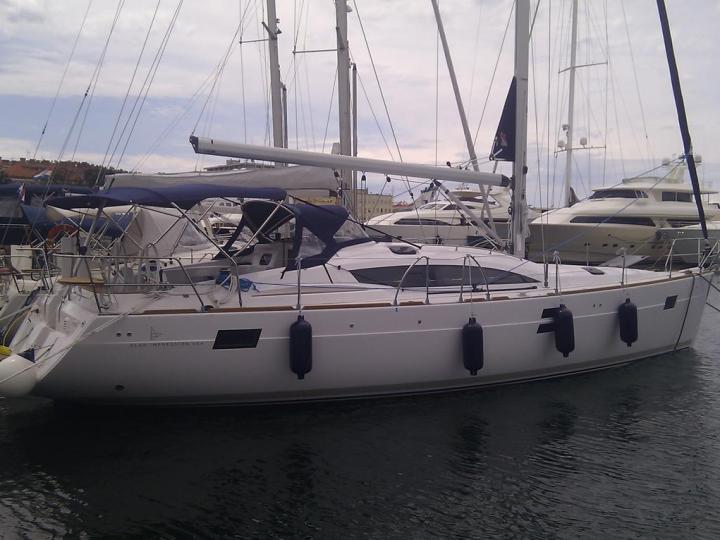 Sail on a rent a boat in Zadar, Croatia - vacation trip on a yacht charter.
