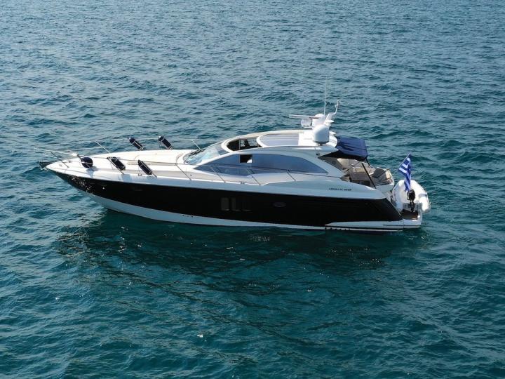 Amazing speed boat rental in Lavrio, Greece - the Tequila yacht charter.