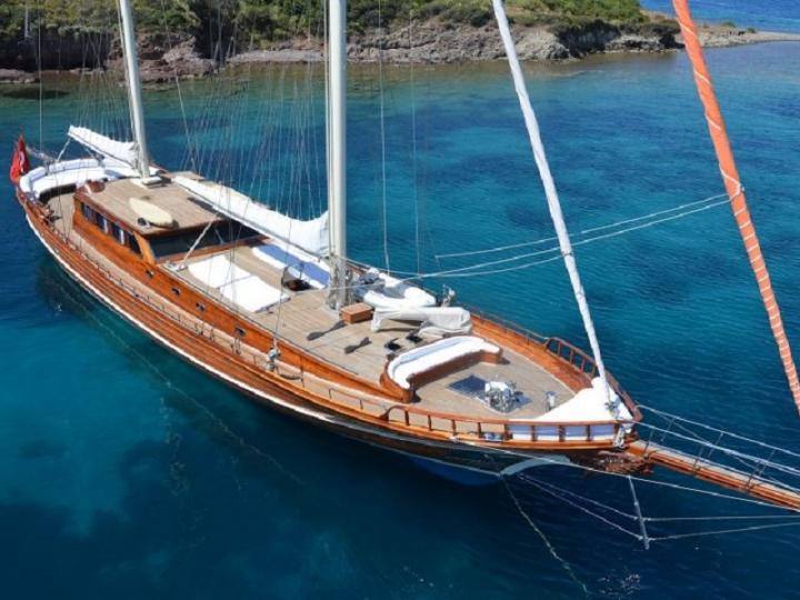 Cruise the beautiful waters of Bodrum, aboard this gullet charter.
