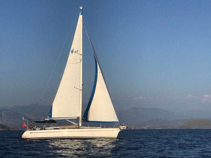 Affordable sail boat for rent in Karagözler, Turkey.