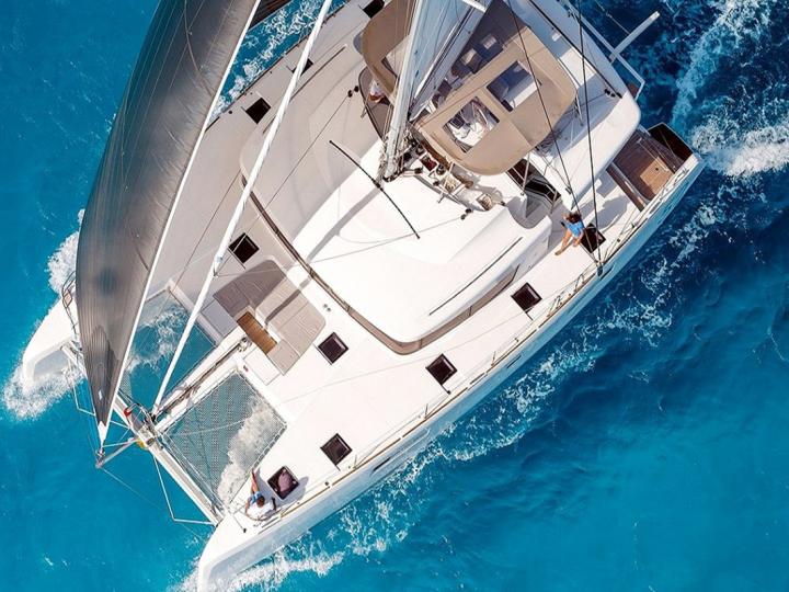 Discover sailing aboard the 39ft MAJA V catamaran for rent in Bibinje, Zadar, Croatia - a 6-cabin yacht charter.