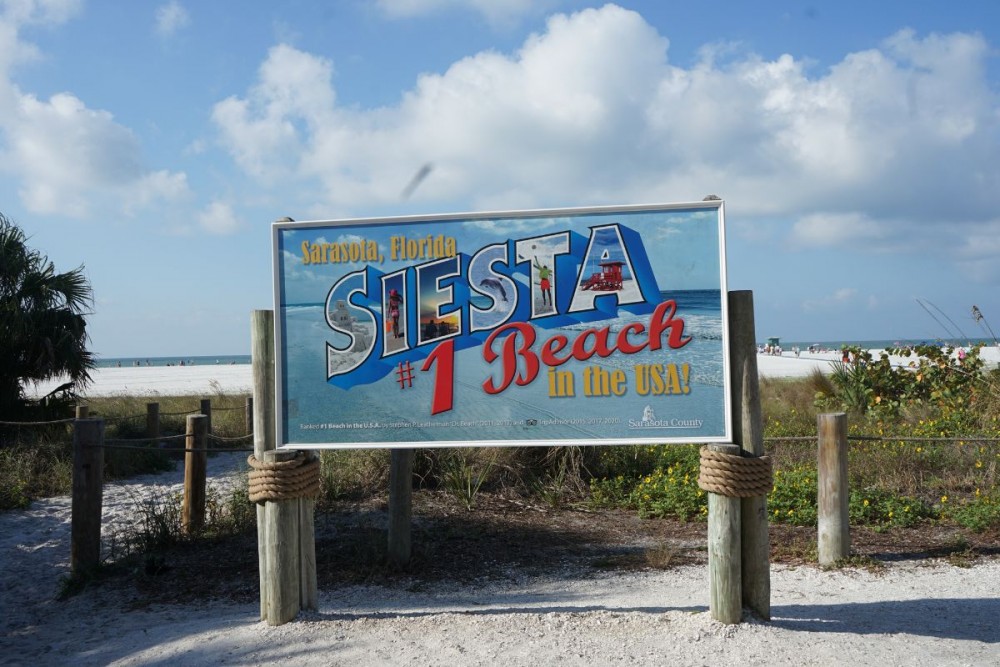 Billboard of Siesta #1 Beach in the USA - sail.me