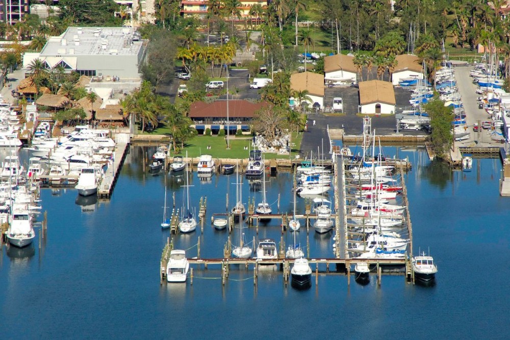 Biscayne Bay Yacht Club aerial view