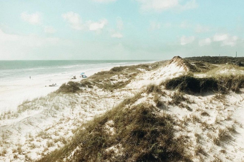 secluded beach at St. Joseph Penisula State Park 